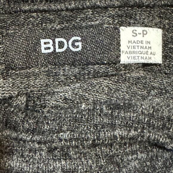 BDG Shirt Women's Small Relaxed Mock Soft Comfort Stretch Heathered Grey - Picture 5 of 7